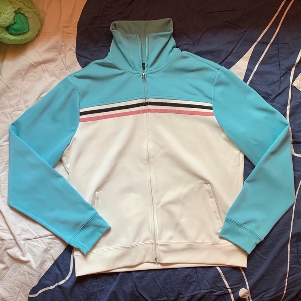 Y2k colorblock track suit jacket by New York & Company